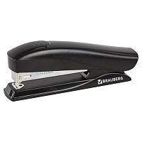 Степлер №24/6, 26/6 BRAUBERG ST-100, до 20 листов, черный, 224345 | код 224345 | BRAUBERG