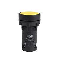 Кнопка OptiSignal Compact D22 C7-P-511 желтая 1НО+1НЗ XB7NA55 | код 362046 | КЭАЗ