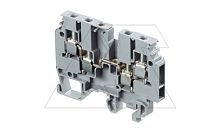 Клемма M 4/6.4A, 4 контакта, серый, 35А, 750В | код 11547923 | Entrelec