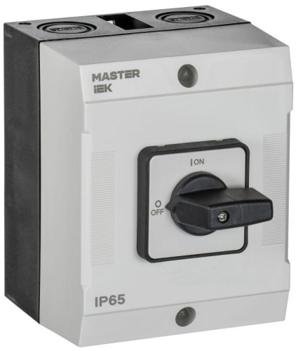 Переключатель кулачковый в боксе стандартная рукоятка 10А схема 90 | код MI-CS20-010-090 | IEK