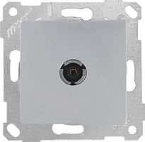 Rita - Розетка TV, проходная, нерж. сталь | код 2200-170-0182 | Mutlusan