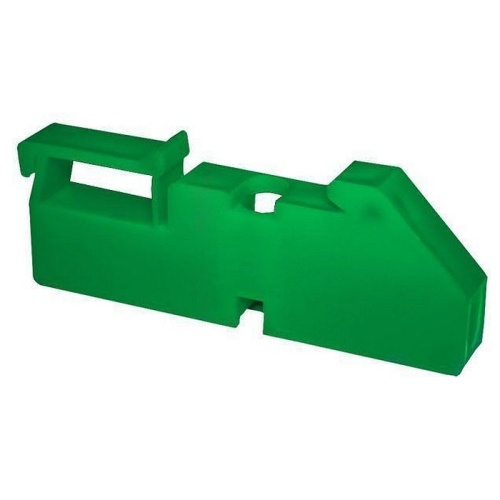 Изолятор на DIN рейку зелёный HLT | код 081-21-02| HLT