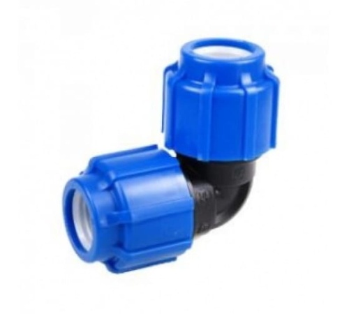 Отвод ПНД компрессионный 90 град 25 мм | код 50040025 | Политэк Отвод ПНД компрессионный 90 град 25 мм | код 50040025 | Политэк