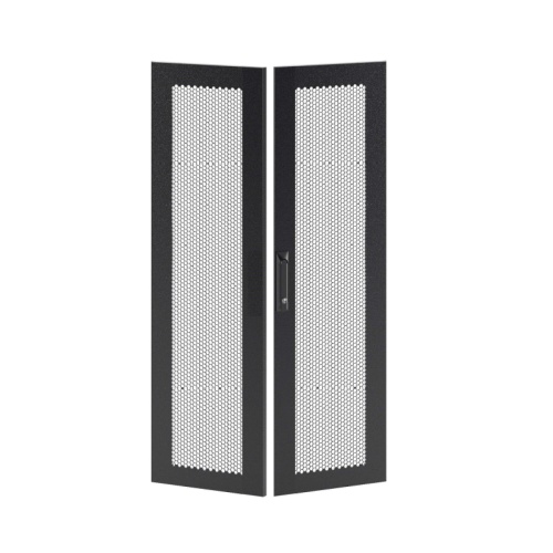 Дверь перфорированная двухстворчатая для IT-CQE 1600 x 800 RAL9005 | код RBITCPMD1680 | DKC