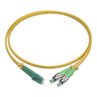 Cabeus FOP(d)-9-FC/APC-LC/APC-2m Шнур оптический duplex FC/APC-LC/APC 9/125 sm 2м LSZH | код 8263c | Cabeus