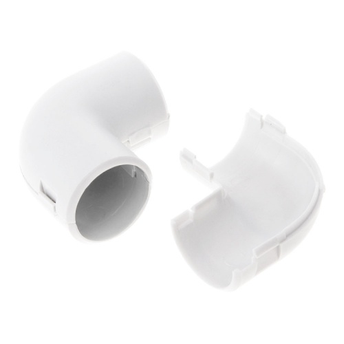 Соединитель угловой разборный белый d25 мм (30шт/480шт уп/кор) Промрукав | код PR.07525б | ПРОМРУКАВ