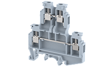 Клемма проходная винтовая с электронными компонентами 4 мм2, двухуровневая, с 2-мя диодами 1N 4007 с общим анодом, на 3 подключения, зеленая KUDD4NCA2_MT6XX-B-GREEN | код 1103510343 | Elmex