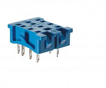 Розетка для монтажа на панель под пайку для реле 55.32, 55.34, в комплекте металлическая клипса 094.51 | код 9424SMA | FINDER