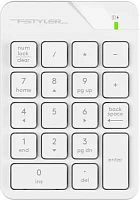 Числовой блок A4Tech FGK21C белый USB беспроводная slim для ноутбука | код 1938794 | A4TECH