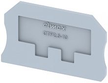Концевая пластина для клемм, серая CTP2.5-10-GREY | код 3910930000 | Elmex