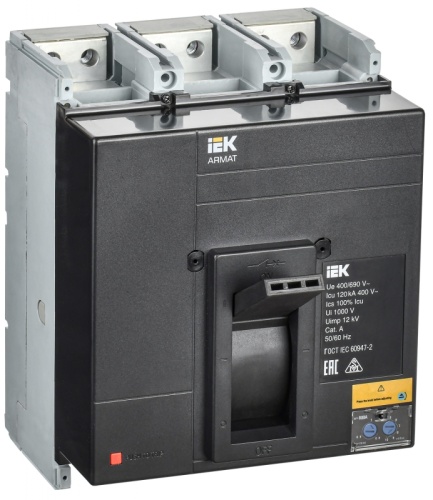 ARMAT Авт. выкл. лит. корпус 3P N 120кА 800А ТМ рег. IEK | код AR-MCCB-3N-120-0800A-ATUC | IEK ARMAT Авт. выкл. лит. корпус 3P N 120кА 800А ТМ рег. IEK | код AR-MCCB-3N-120-0800A-ATUC | IEK