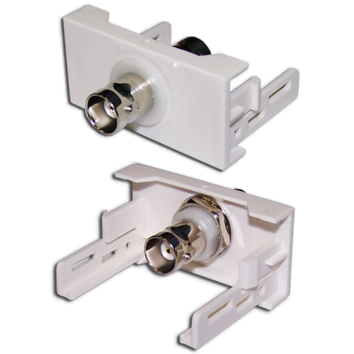 Вставка Mosaic 22.5x45 с BNC-адаптером BC-009, белая | код LAN-WA-LP-BNC-WH | LANMASTER Вставка Mosaic 22.5x45 с BNC-адаптером BC-009, белая | код LAN-WA-LP-BNC-WH | LANMASTER