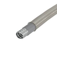 Металлорукав DN 15мм в гладкой SEBS изоляции и оплетке из нержавеющей стали, Dвн 15,5 мм, Dнар 21,0, 50 м | код 607STX016 | DKC