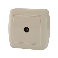 Демет Розетка ТВ проходная крем | код 711-0300-129 | LEZARD