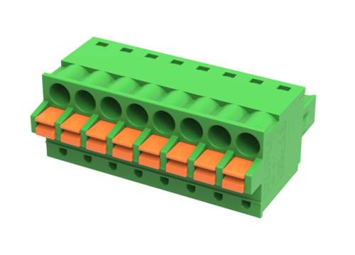 MC-RJ3.81H04P-0001 Клемма МС, пруж. зажим, шаг 3.81мм, 4 конт., шт | код MC-RJ3.81H04P-0001 | SUPU