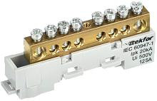 TEKFOR Шина L фаза неизолированная на универсальном держателе 8х12-8-Ср IEK | код TF-NN20-08-DL-K03 | IEK