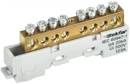 TEKFOR Шина L фаза неизолированная на универсальном держателе 8х12-8-Ср IEK | код TF-NN20-08-DL-K03 | IEK TEKFOR Шина L фаза неизолированная на универсальном держателе 8х12-8-Ср IEK | код TF-NN20-08-DL-K03 | IEK