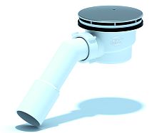 Сифон для душевого поддона 1 1/2'x90, h=65 с переходной трубой 45' 40/50 хром | код E321C | АНИ пласт