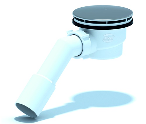 Сифон для душевого поддона 1 1/2'x90, h=65 с переходной трубой 45' 40/50 хром | код E321C | АНИ пласт