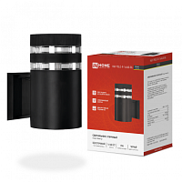 Светильник уличный односторонний НБУ POLO-R-1xA60-BL-алюм под 1xA60 E27 черный IP65 IN HOME | код 4690612045061 | IN HOME