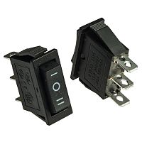 Клавишный переключатель RUICHI KCD3-103-C6-B/3P, ON-OFF-ON | код 107330 | Ruichi