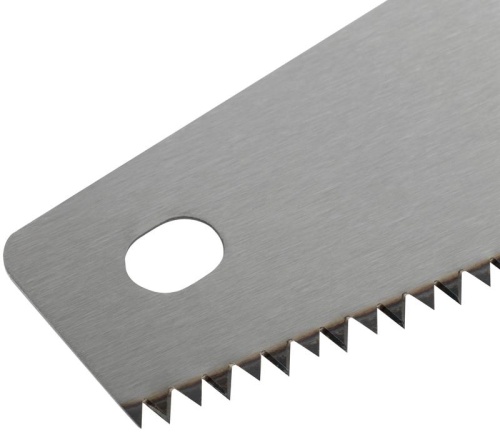 Ножовка по дереву, крупный каленый зуб 5 TPI, 2D заточка, пластиковая прорезиненная ручка 400 мм | код 40421 | FIT фото 4