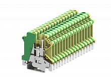 305903 Клемма UK 1-1 заземл. винтовая, сеч.4мм2, желто-зел., шт | код 305903 | SUPU