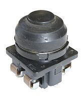 Выключатель кнопочный ВК30-10-20110-54 У2, чёрный, 2з, цилиндр, IP54, 10А. 660В (ЭТ) | код ET007721 | Электротехник