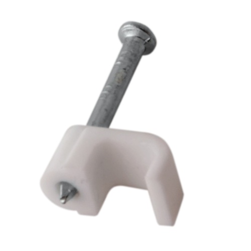 Крепеж кабеля плоский 4 х 2 мм, белый (упак. 50 шт) REXANT | код 07-4204 | REXANT