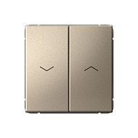 ARTGALLERY 2-клавишный ВЫКЛЮЧАТЕЛЬ ДЛЯ ЖАЛЮЗИ, 2х сх.4, 10А, механизм, ШАМПАНЬ | код GAL000519 | Systeme Electric