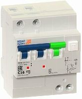 АВДТ с защитой от сверхтоков OptiDin VD63-22C10-A-ОМ4-РЕГ (2P, C10, 30mA) 10кА | код 361293 | КЭАЗ