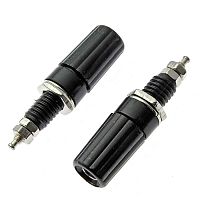 Клемма приборная RUICHI ZP-019 4 мм, чёрный, под гайку | код 96471 | Ruichi