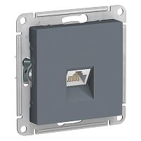 Розетка компьютерная 1xRJ45 Cat.5 ATLASDESIGN, грифель | код. ATN000783 | Schneider Electric