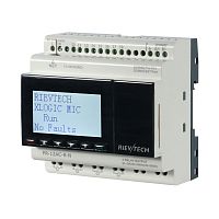 Программируемый логический контроллер PR-12AC-R-N, 110_240VAC, 8DI, 4RO, RTC, SD, RS485, Ethernet, ЖКИ | код PR-12AC-R-N | Rievtech