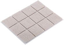 Подкладка для мебели самоклеющиеся квадратные 25х25мм войлок (уп.12шт) FIT 67531