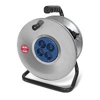 Удлинитель силовой ТМ Союз на металлической катушке 4 гнезда без заземления 3500 Вт КГ 50м | код 483S-4355. | Universal