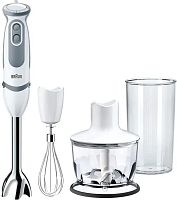 Блендер погружной Braun MQ5235WH 1000Вт белый/серый | код 1864799 | Braun