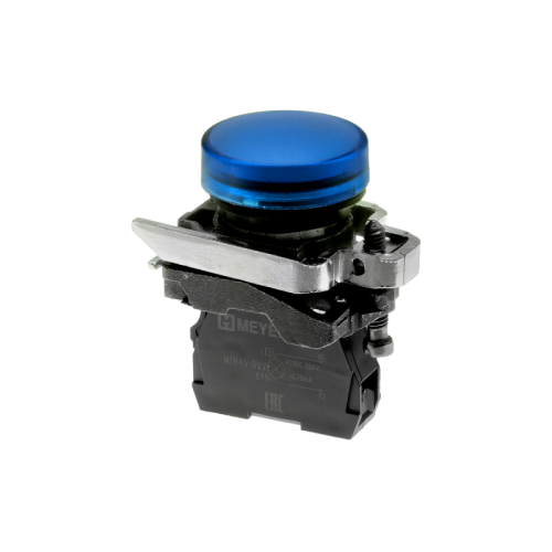 Лампа сигнальная синяя, 220V AС/DC, IP65, металл MTB4-BV763 | код 137218 | MEYERTEC