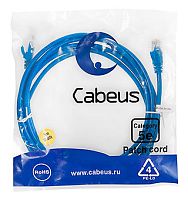 Cabeus PC-UTP-RJ45-Cat.5e-1m-BL-LSZH Патч-корд U/UTP, категория 5е, 2xRJ45/8p8c, неэкранированный, синий, LSZH, 1м | код 9529c | Cabeus
