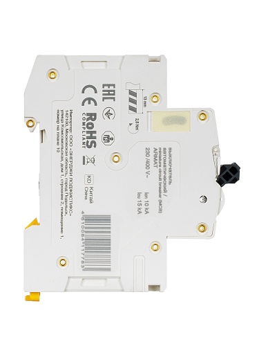 ARMAT Автоматический выключатель M10N 1P B 10А | код AR-M10N-1-B010 | IEK фото 4 ARMAT Автоматический выключатель M10N 1P B 10А | код AR-M10N-1-B010 | IEK фото 4