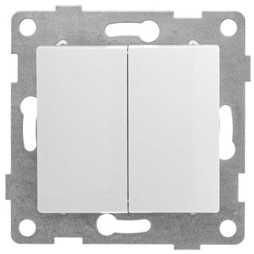 Переключатель проходной 2-кл. СП Bravo 10А IP20 250В для двух цепей механизм | код С10В8-001 | GUSI