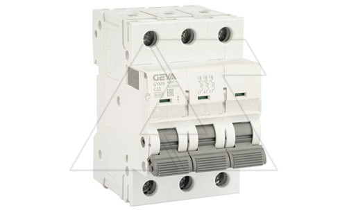 Авт. выключатель GYM9-3P-10C, 3P, 10A, хар-ка C, 6kA, 3M | код GYM93P10C | GEYA Авт. выключатель GYM9-3P-10C, 3P, 10A, хар-ка C, 6kA, 3M | код GYM93P10C | GEYA