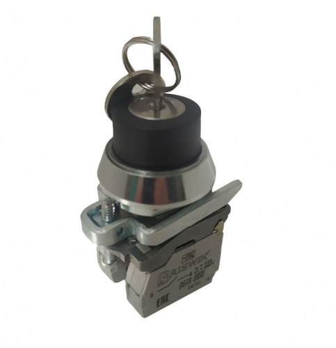 Переключатель Briswik ПЕ 172/2м -С черный 3но+1нз Ключ с фикс 2-поз , во вкл. сост. не вынимается IP40 УХЛ3 10А | код aT-YB-0Ai-0142 | Briswik Переключатель Briswik ПЕ 172/2м -С черный 3но+1нз Ключ с фикс 2-поз , во вкл. сост. не вынимается IP40 УХЛ3 10А | код aT-YB-0Ai-0142 | Briswik