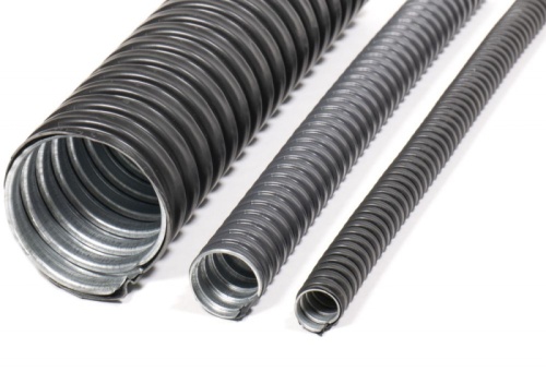 Металлорукав в ПВХ изоляции МРПИ НГ 100 (10 м/уп.) черный ГОФРОМАТИК (ЗЭТАРУС) | код zeta42221 | ГОФРОМАТИК