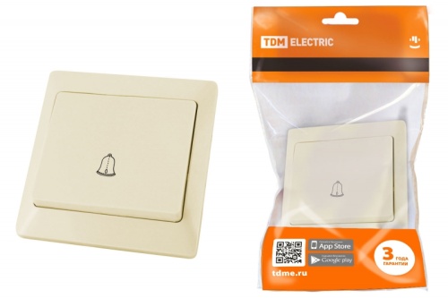 Кнопка для звонка сл. кость Ильмень TDM | код SQ1823-0107 | TDM