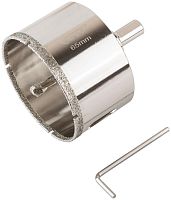 Коронка кольцевая по керамограниту камню и кафелю алмазная с центровочным сверлом 65х70мм FIT 16224