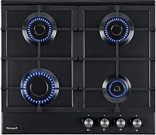 Газовая варочная поверхность Weissgauff HGG 640 BEB черный | код 1726489 | WEISSGAUFF