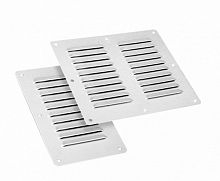 Панель жалюзийная вентиляционная из нержавеющей стали Сталь AISI 304 шлиф. 200х220хмм ПРОВЕНТО | код PV 22.20 S | ПРОВЕНТО