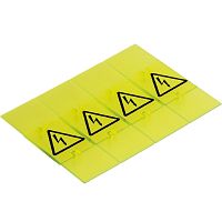 Защитная крышка с предупреждающим знаком, на 4 клеммы WK 4… желтая | код 04.343.4856.8 | Wieland