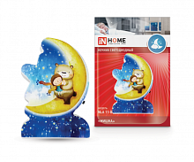 Ночник светодиодный NLA 11-B МИШКА с выкл 230В IN HOME | код 4690612036625 | IN HOME